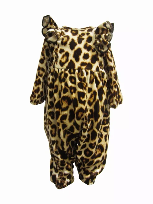 Velvety Leopard Jumpsuit
