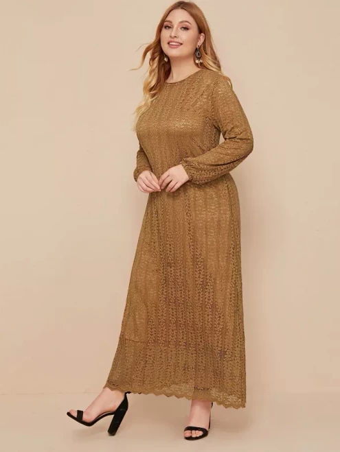 Vestido Lace Evening Dress