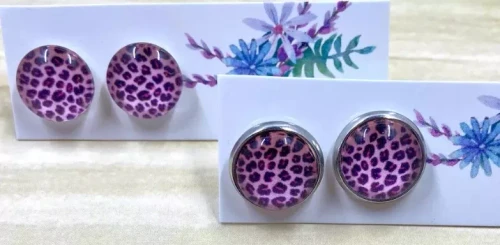 Animal Print Studs