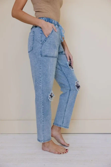 East Coast Patched Jeans