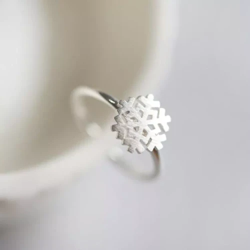 Sterling Silver Snowflake Ring