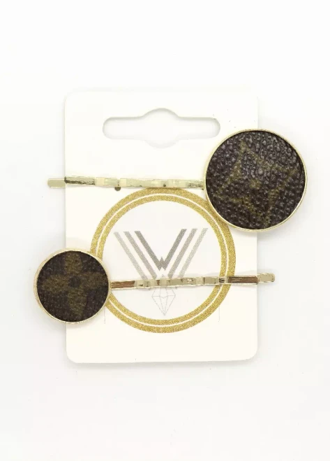 LV Again - Large & Small Emblem Hair Bling
