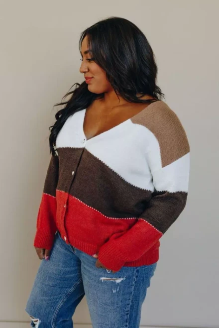 Not A Worry Color-Block Sweater