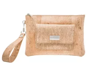 Leia Cork Wristlet - Natural