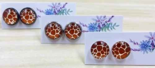 Animal Print Studs