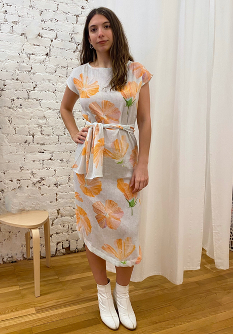 Caftan in Cotton Crepe
