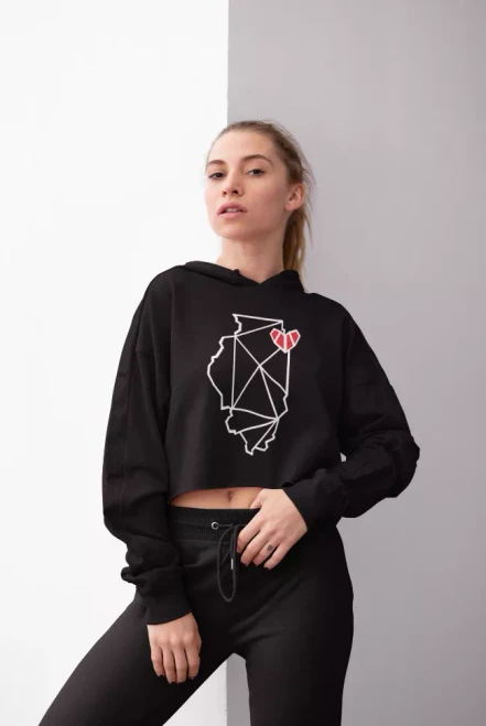 Chicago, IL Crop Hoodie