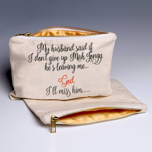 Husband Mah Jongg Pouch