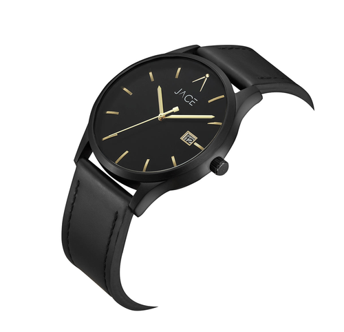 "GUAM" MENS LEATHER BAND WATCH