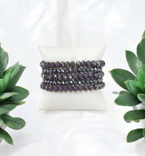 Lavender Stack Bracelet Set 