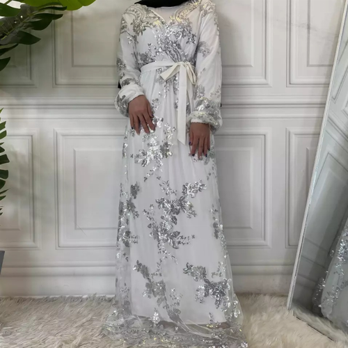 Lace Embroidery Turkish Dresses