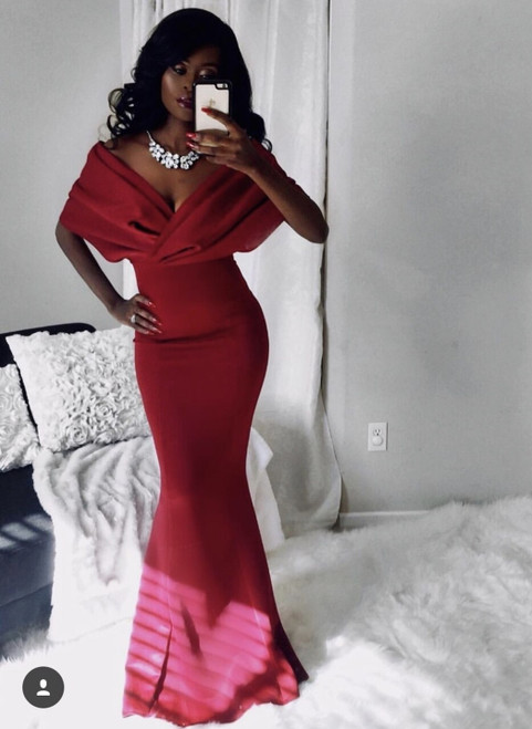 Valentina Off the Shoulder Long Maxi Dress