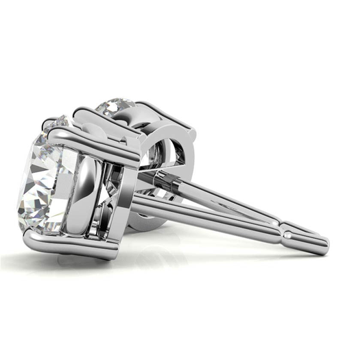 0.50 ctw Lab Grown Diamond Stud Earrings in 14k White/Yellow Gold (G-VS)