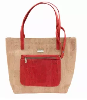 Gina Cork Tote Red