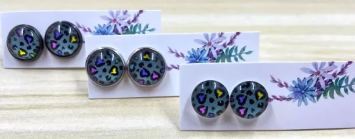 Animal Print Studs