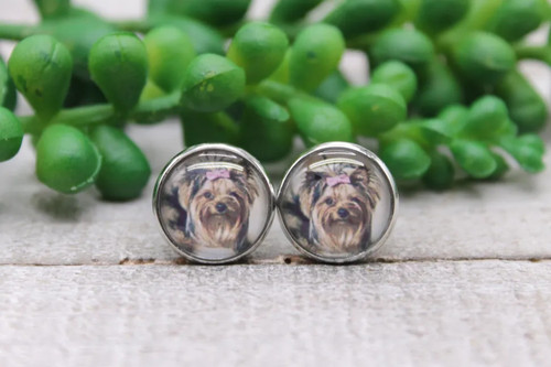 Yorkie | Druzy Stud Earrings | Hypoallergenic