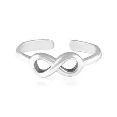 Infinity Sterling Silver Toe Ring
