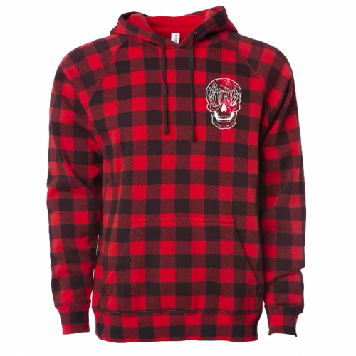 Plaid Skull Hoodie