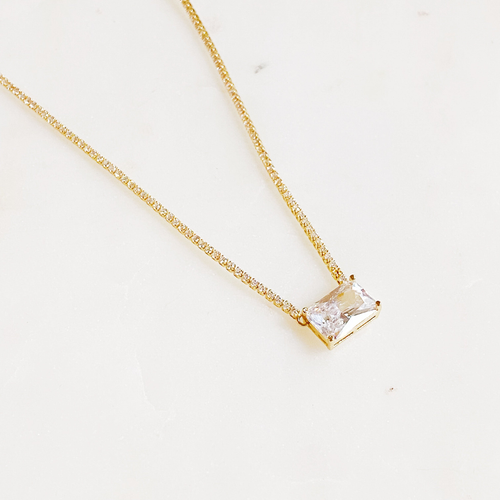Precious Pendant Tennis Necklace