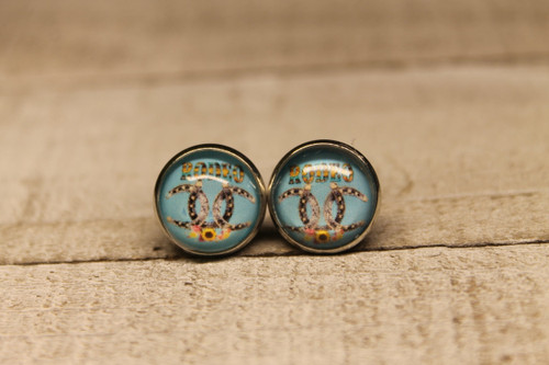 Rodeo  Glass Stud Earrings