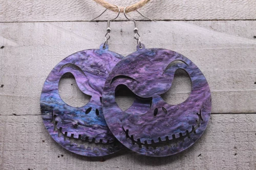 Galaxy Jack || Acrylic Dangle Earrings || Hypoallergenic