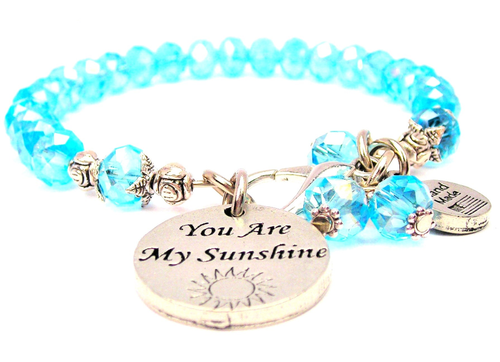 You Are My Sunshine Splash Of Color Crystal Bracelet