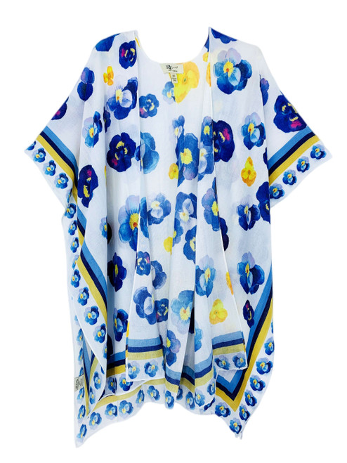 Border-Accent Orchid Kimono