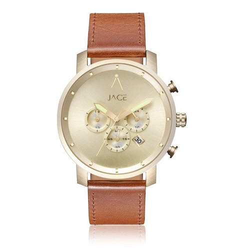 "MELBOURNE" MENS LEATHER BAND CHRONOGRAPH WATCH