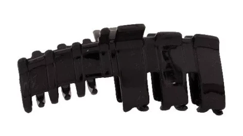 Towering Teeth Hair Claw Black Patent