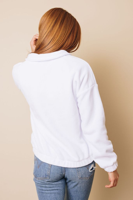 Platt Zipper Fleece Pullover Sweatshirt