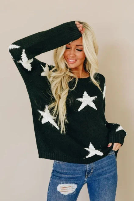 Gigi Knit Star Sweater