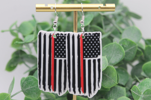 Line Flag Dangle Earrings