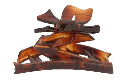 Bowtie Cover Hair Claw Tortoise Shell