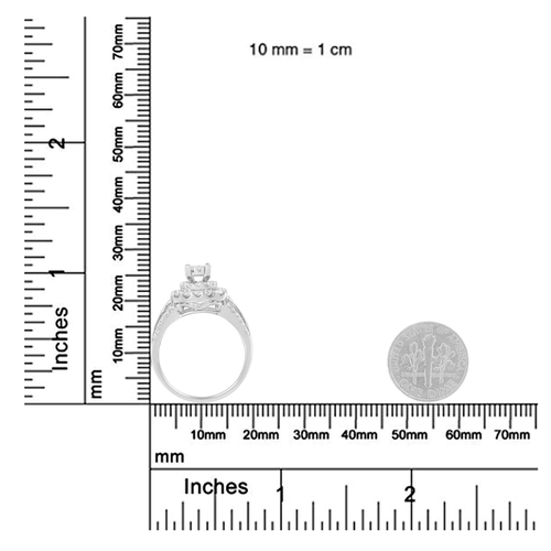 14K White Gold Diamond Vintage Ring (1 cttw, H-I Color, I1-I2 Clarity)