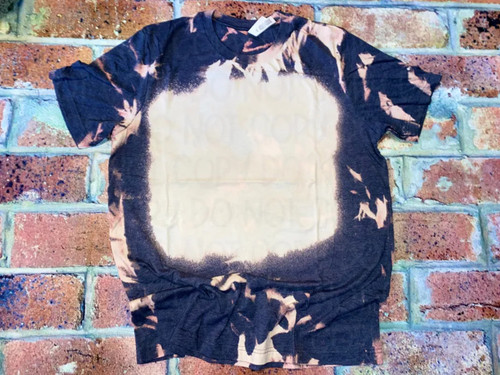 Bella Heather Navy Bleach Blank Tee