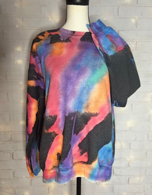 Watercolor Dreams Reverse Tie Dye Sweatshirt Blank