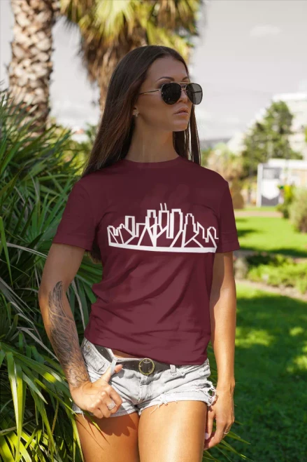 Skyline Tee with White Skyline