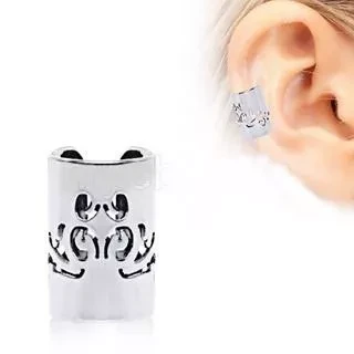 316L Stainless Steel Baroque Patterned Cartilage Ear Cuff