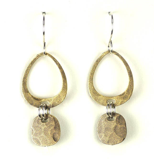 Large Open Medium Open Teardrop with Dangle