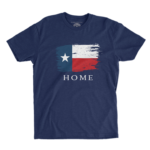 Texas Distressed Flag "Home" T-Shirt