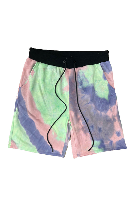 Black Band Tye Dye Shorts