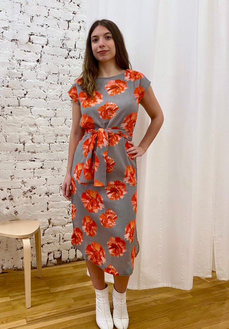 Caftan in Cotton Crepe