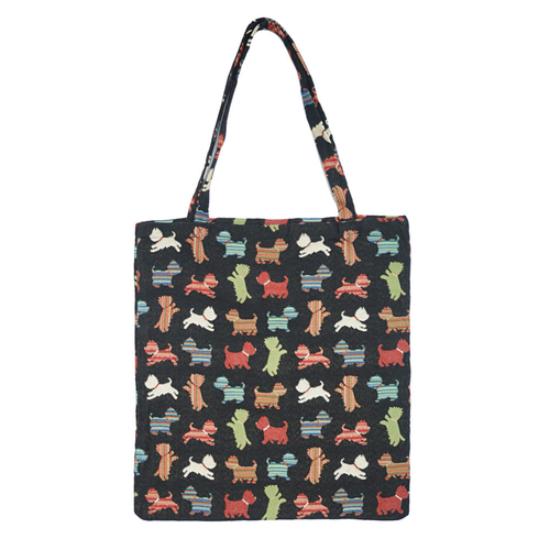 Scottie Dog Medium Eco Reusable Grocery Tote Bag