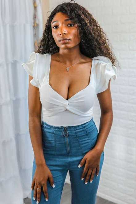 Ruffle it up Ruffle sleeves Bodysuit