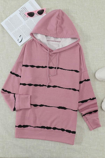 Shake It Off Striped Hoodie