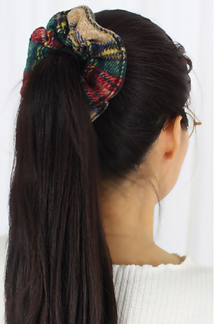 Tartan Plaid Scrunchie