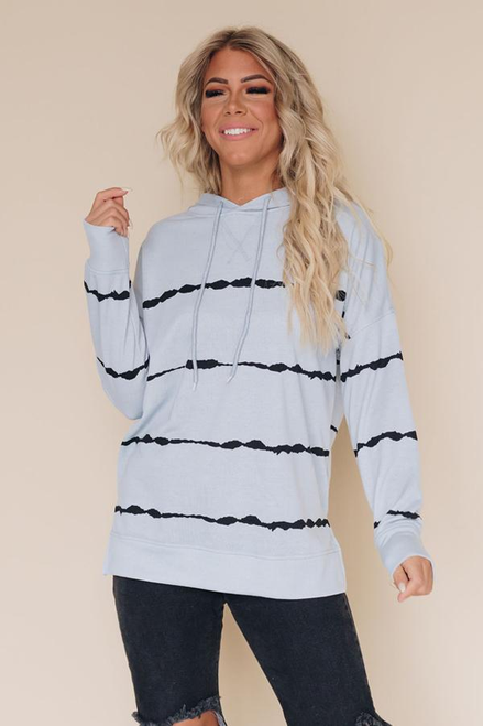 Shake It Off Striped Hoodie