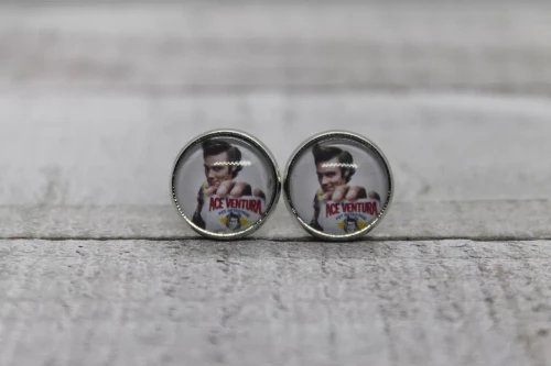 Ace Ventura  Glass Stud Earrings