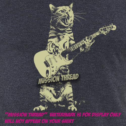 Cat Playing Guitar Long Sleeve