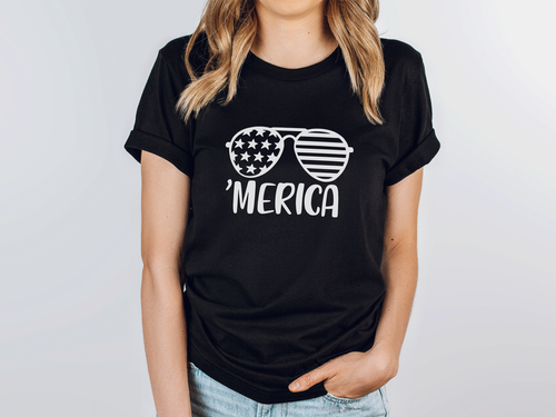 'Merica Sunglasses Fourth of July shirt
